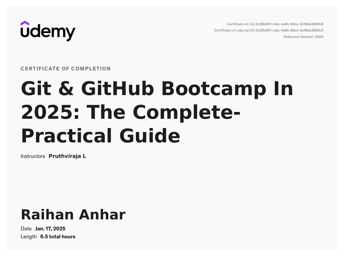 Git & GitHub Bootcamp In 2025: The Complete-Practical Guide